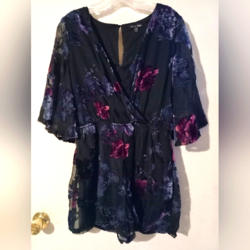 As U Wish Romper /Shorts 1 Piece. Medium